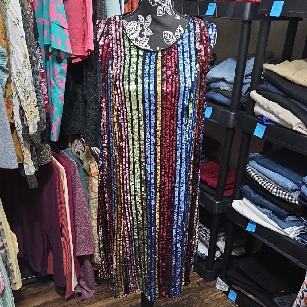 Torrid Multicolor Sequin Mini Dress